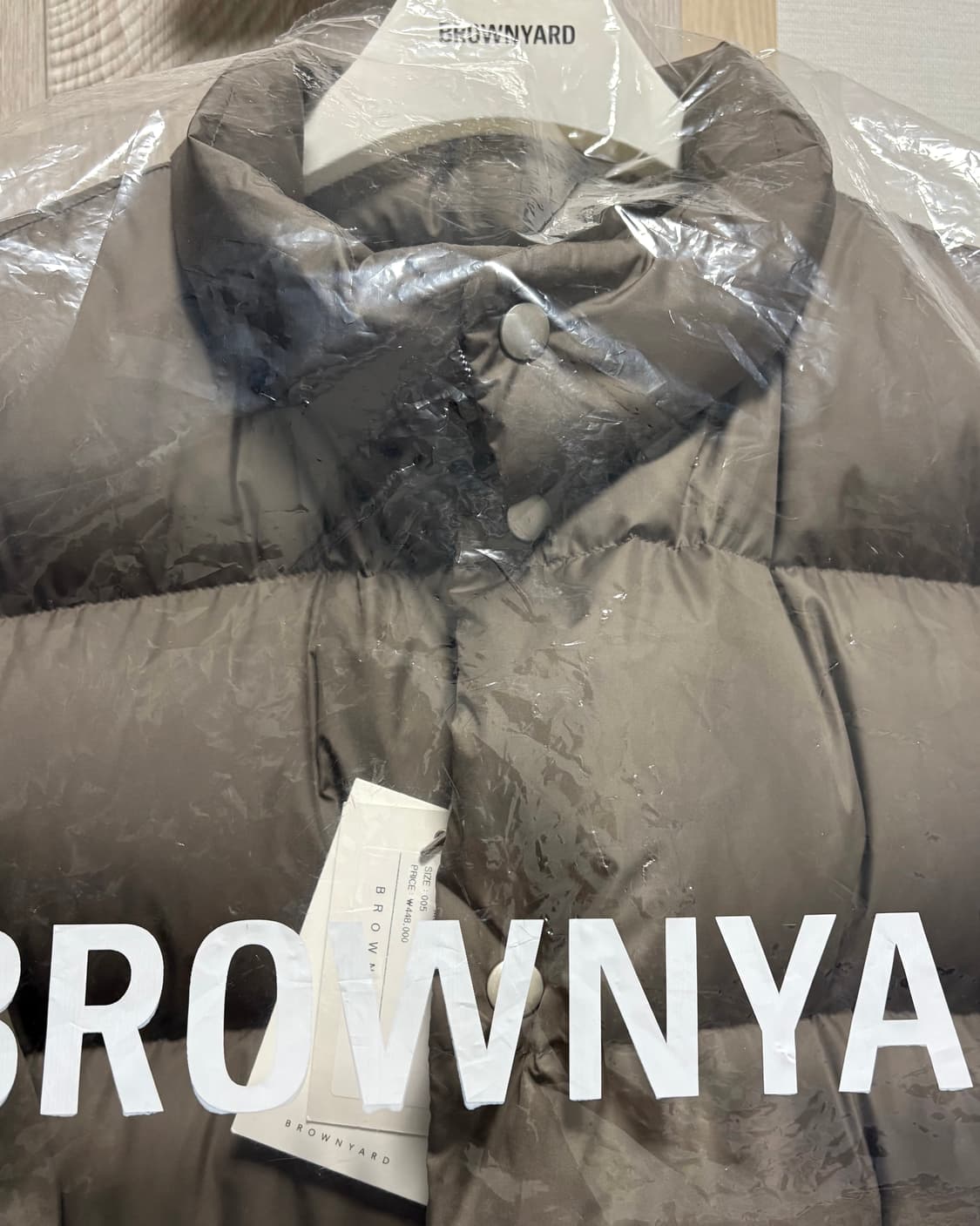 [5]브라운야드 25FW 푸퍼 다운 패딩 모카 상품이미지3