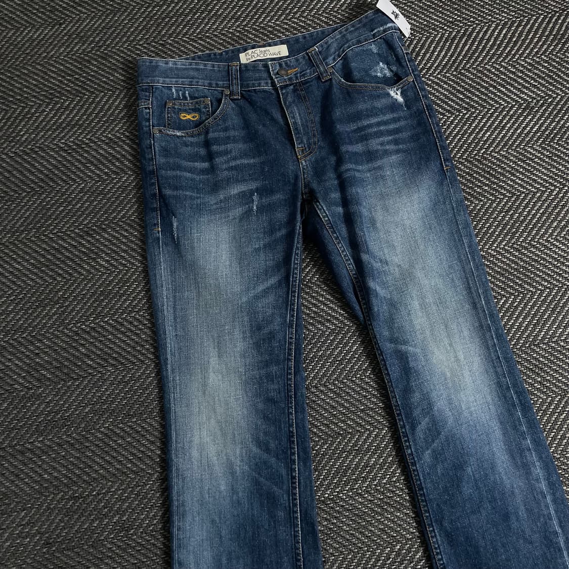 플랙 워싱 데님 스트레이트 팬츠y 3393 상품이미지4