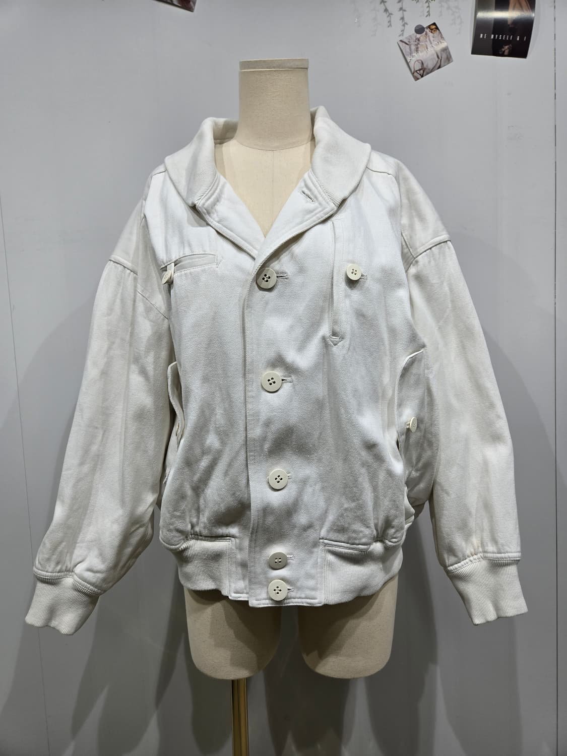 이세이미야케 화이트 버튼 자켓 상품이미지3