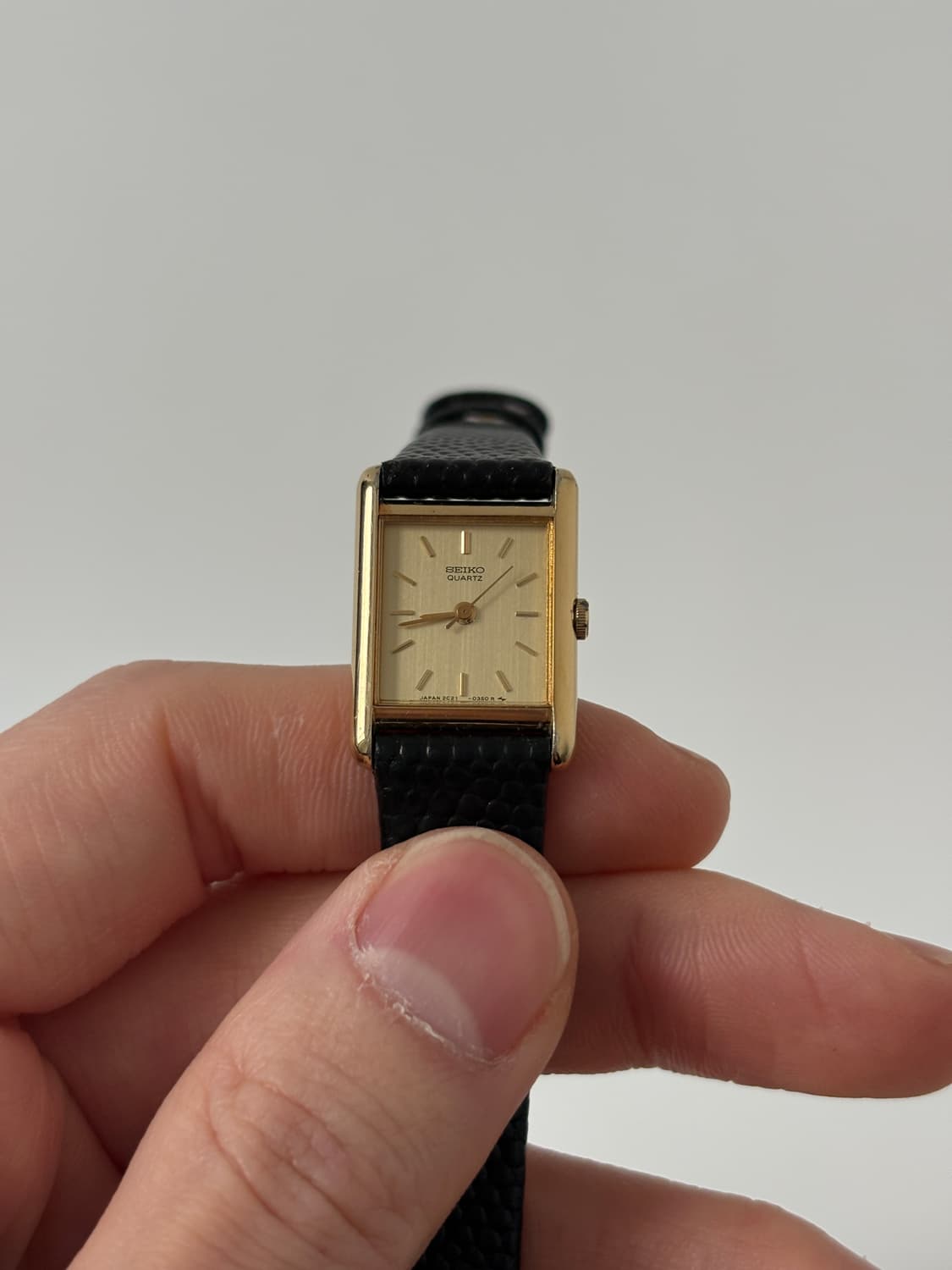 세이코 1980년대 빈티지 시계 골드 탱크 쿼츠 여성 상품이미지2