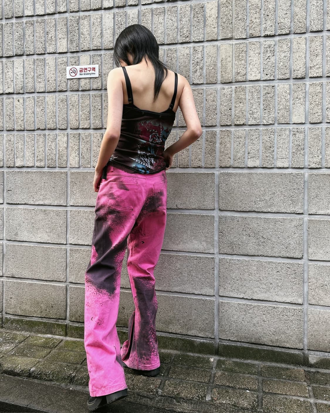 나체 스프레드 트윌 집업 부츠컷 팬츠 상품이미지7