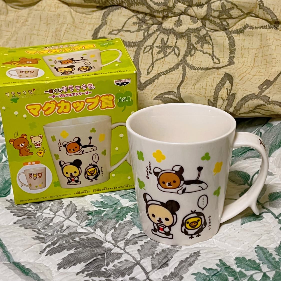 San-x 산엑스 고전 리락쿠마 코리락쿠마 한정 젖소 머그잔 상품이미지1