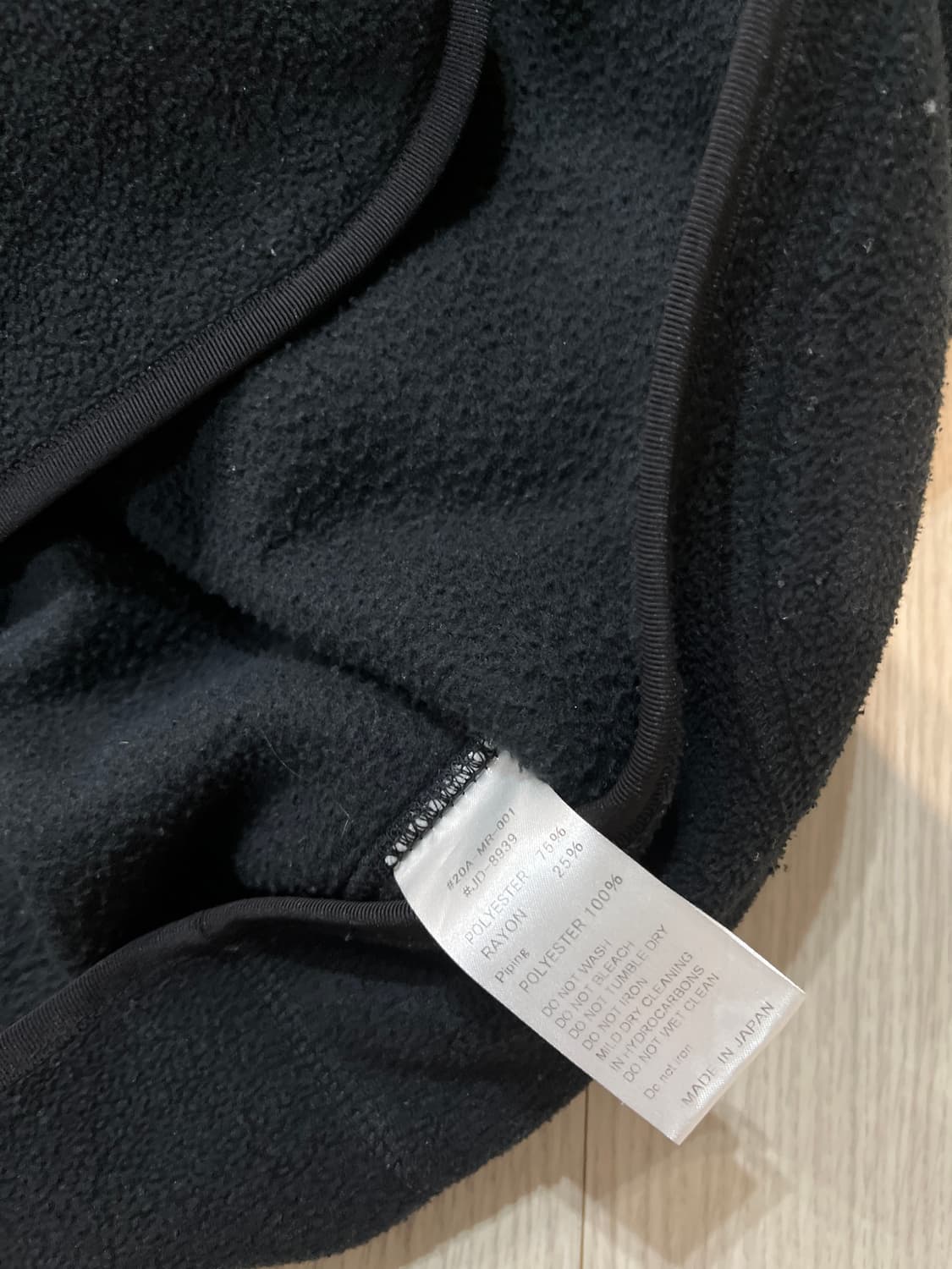 단톤 플리스 가디건 블랙 상품이미지5