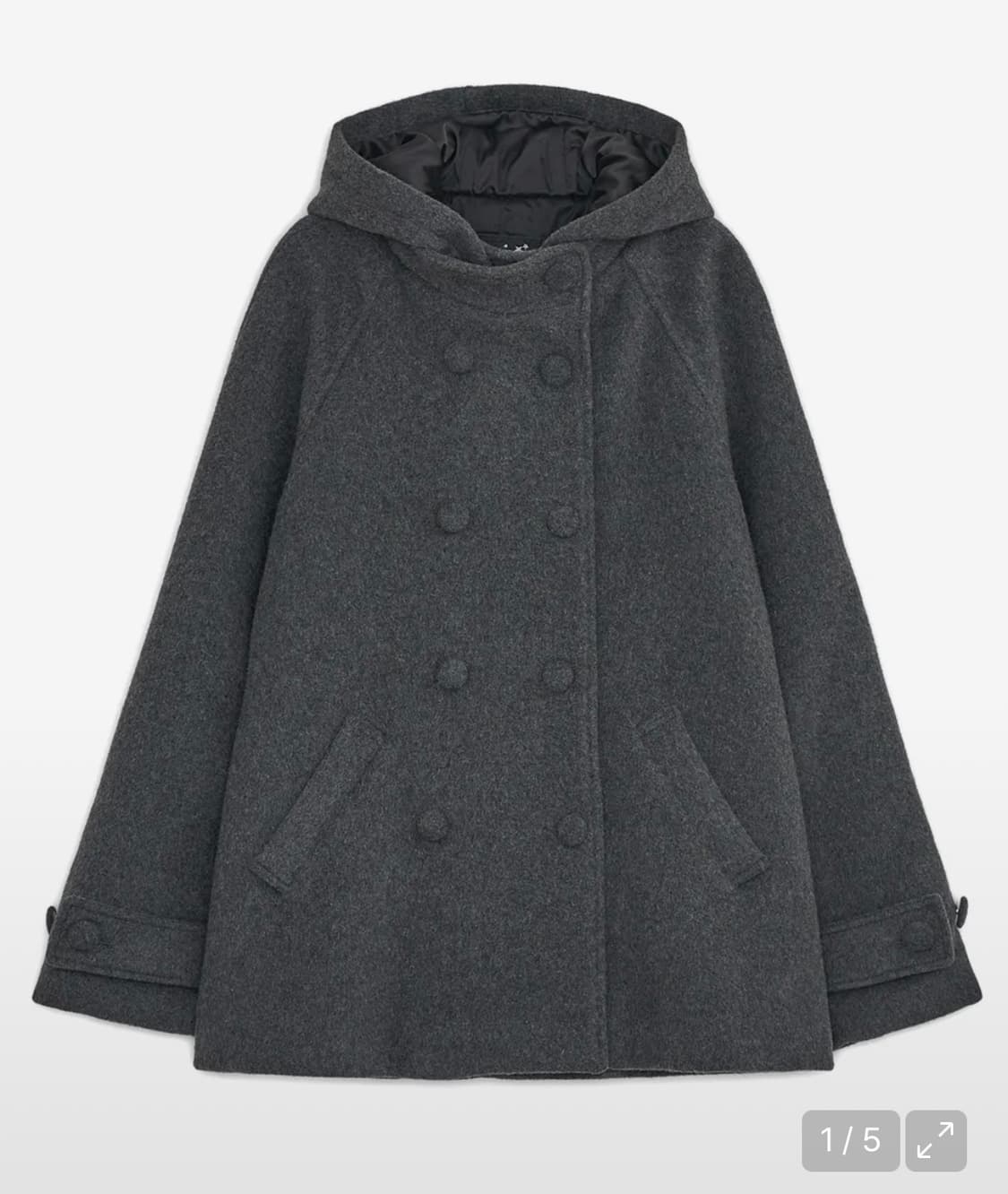 허그유어스킨 후드 하프 코트 상품이미지1