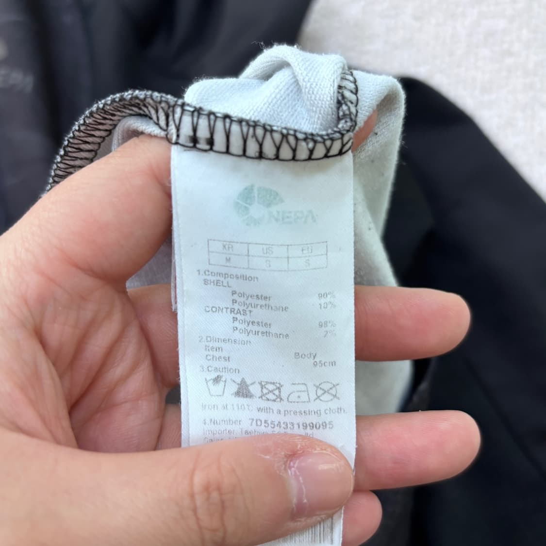 95 네파 남성 하프집업 롱 슬리브 티셔츠 0529E 상품이미지4