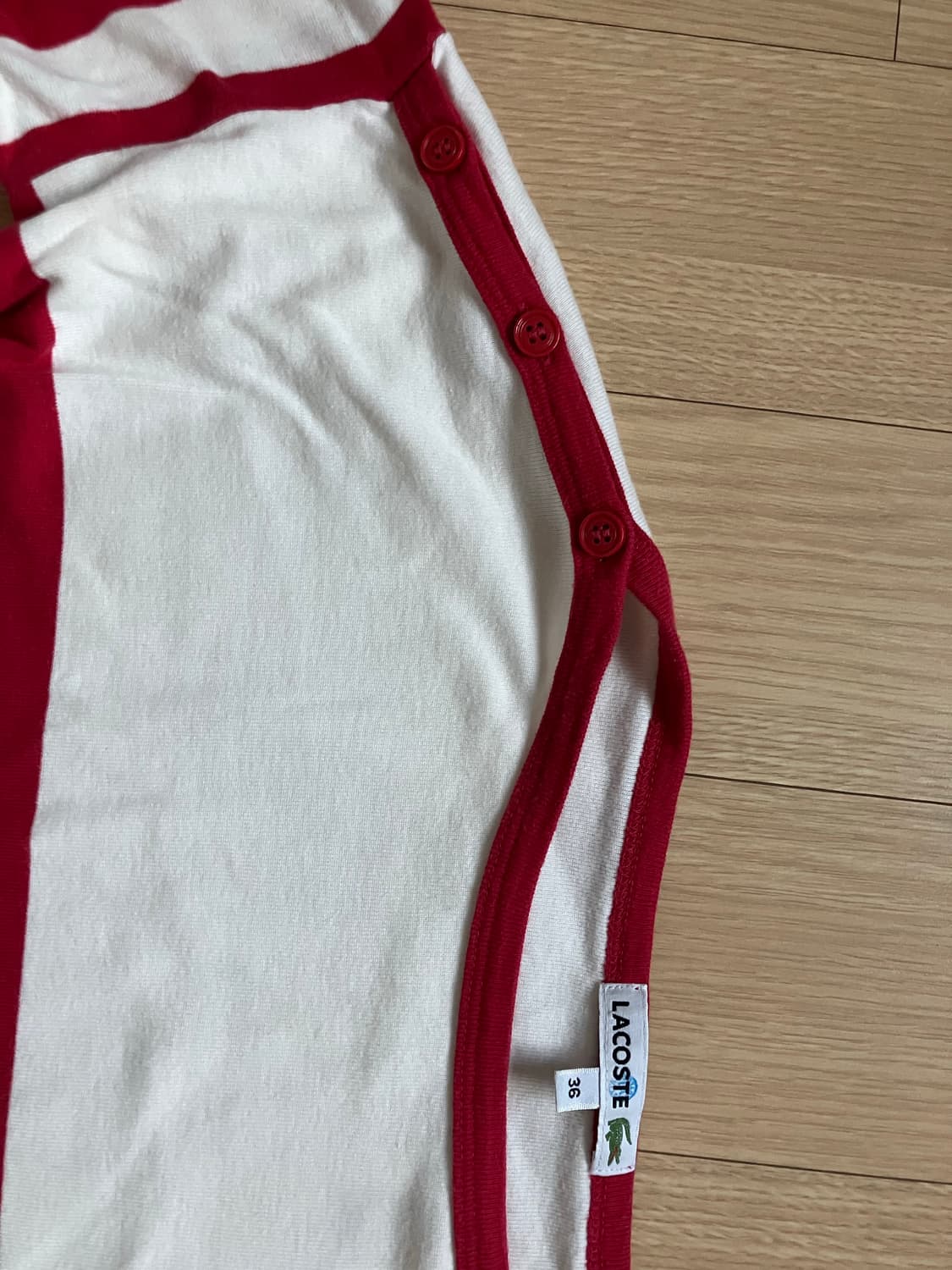 라코스테 스트라이프 면티 상품이미지4