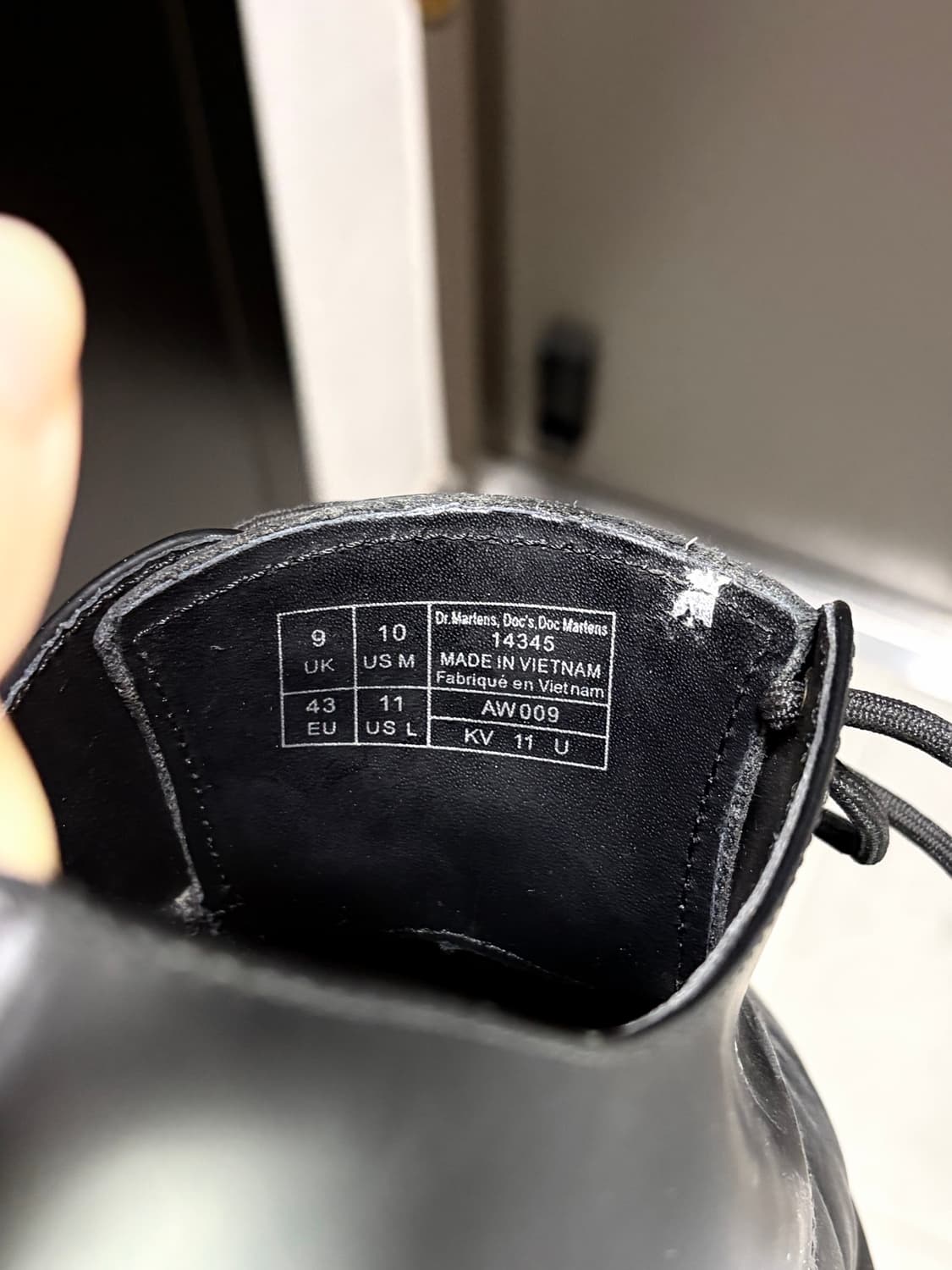 닥터마틴 1461 모노 블랙 3홀 (280mm / UK9) 상품이미지2