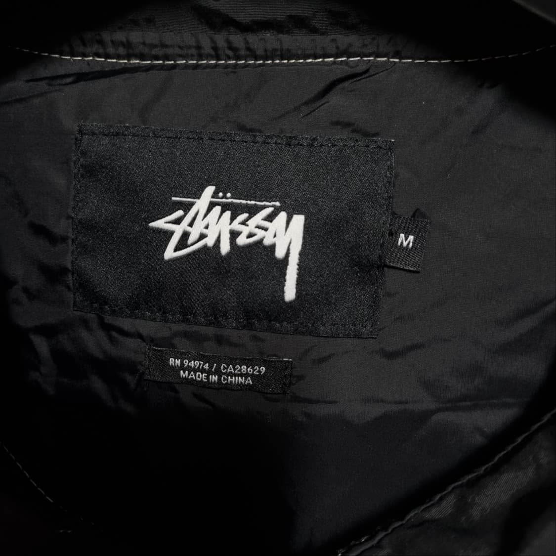 ( M ) 스투시 아노락 후드 블랙 바람막이 상품이미지5