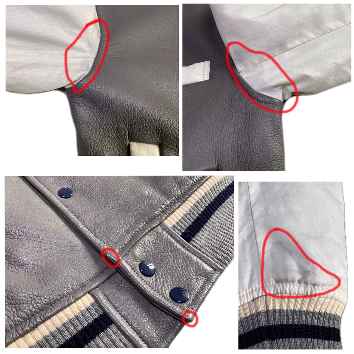 톰그레이 by톰브라운 가죽 스타디움 점퍼 상품이미지4