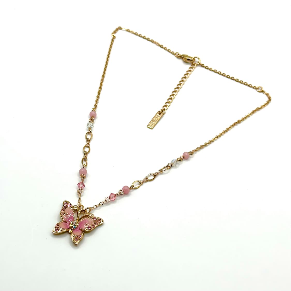 Annasui pink butterfly necklace 상품이미지2