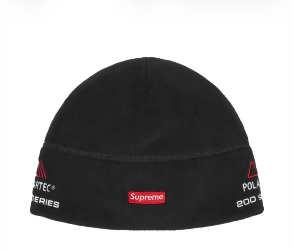 슈프림 폴라텍 비니 블랙 새상품 상품이미지1