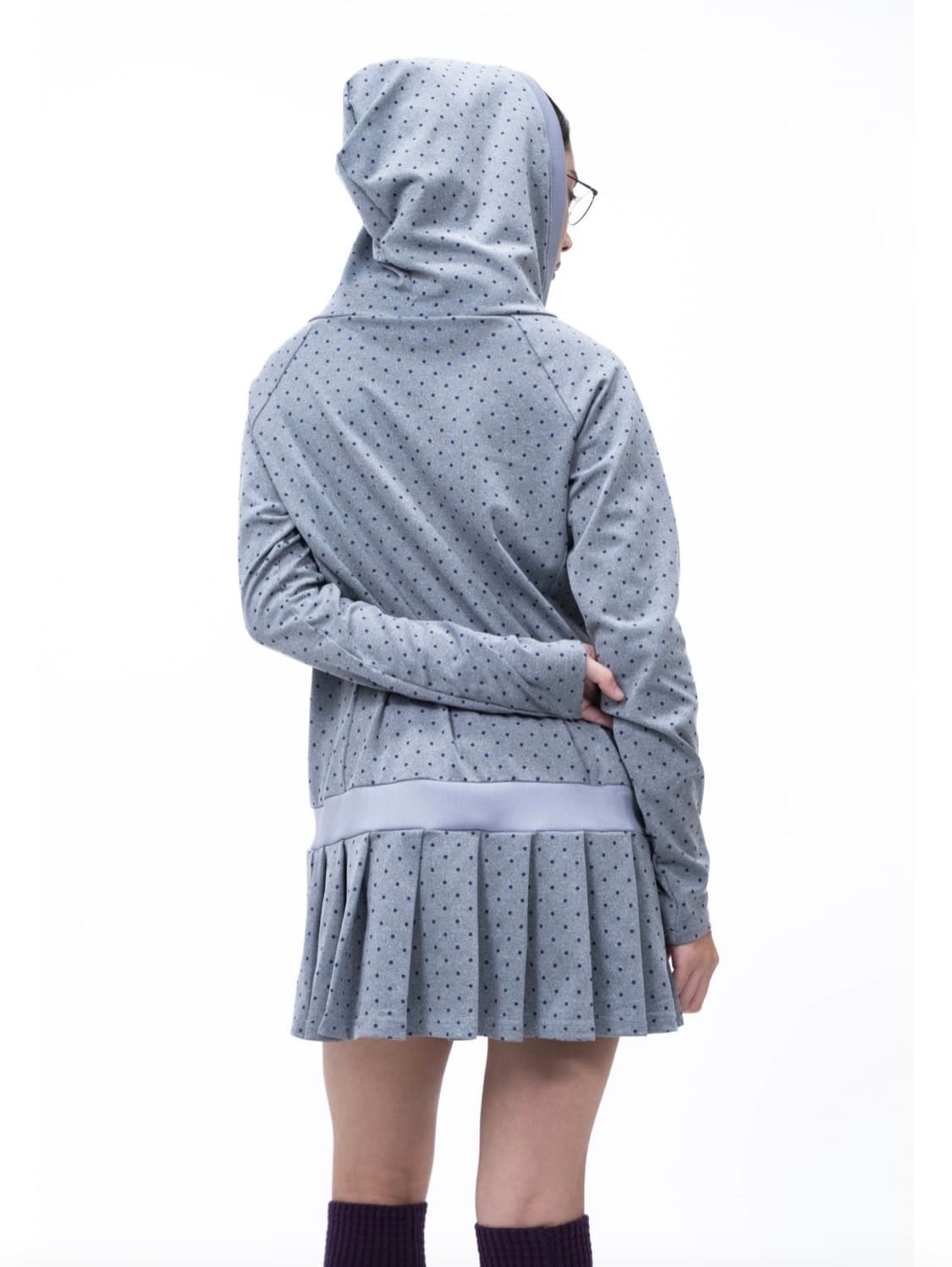 샬롬클럽 MOLA DOT HOODY DRESS  상품이미지1