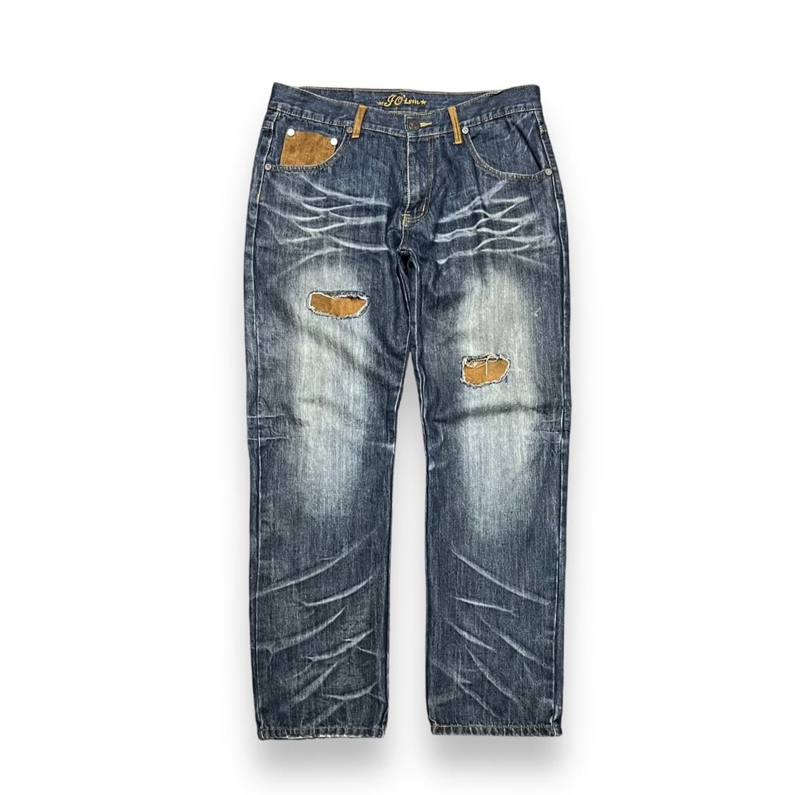 그런지 디테일 워싱 그런지 팬츠 상품이미지1