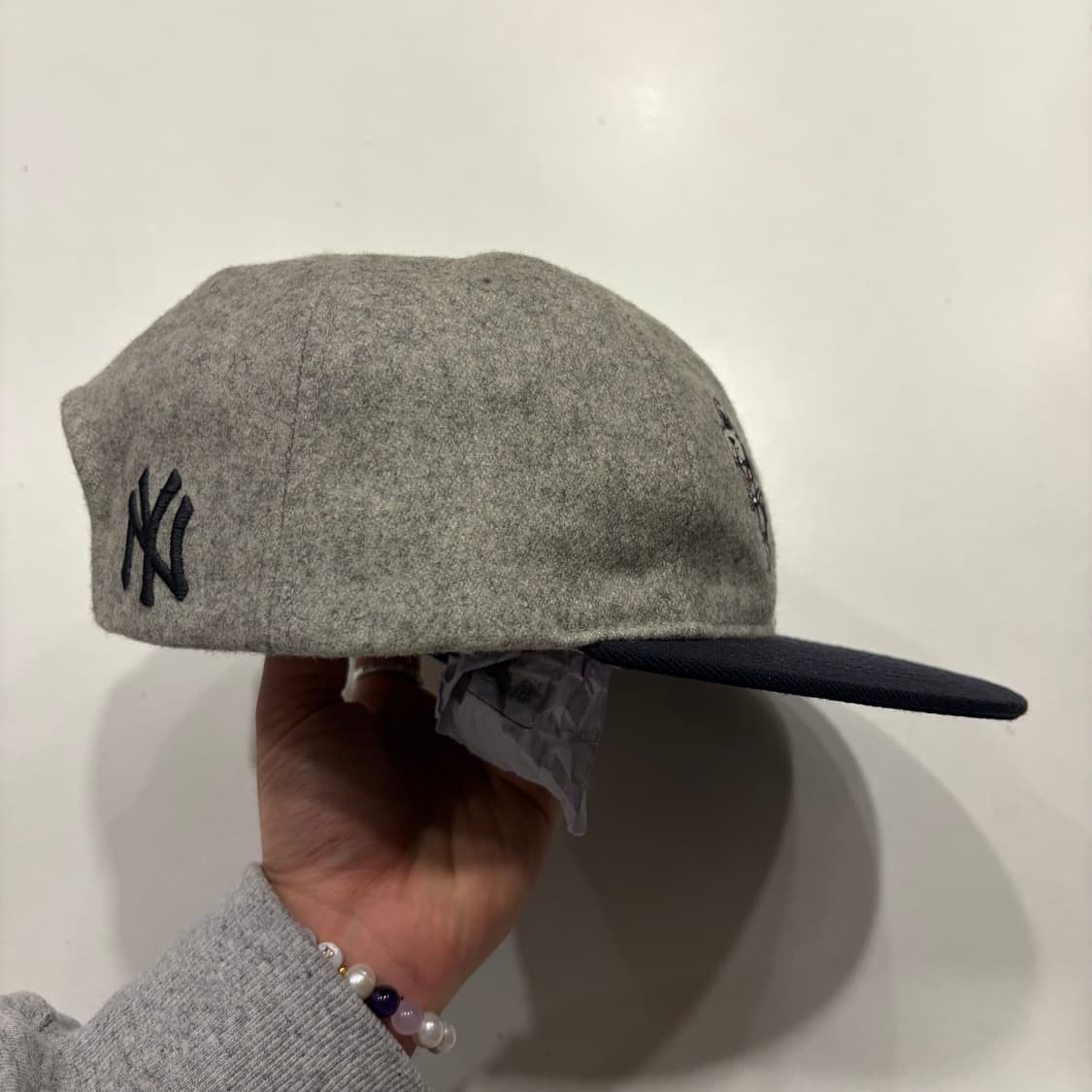 MLB 양키스 울 강아지 캐릭터 모자 상품이미지4