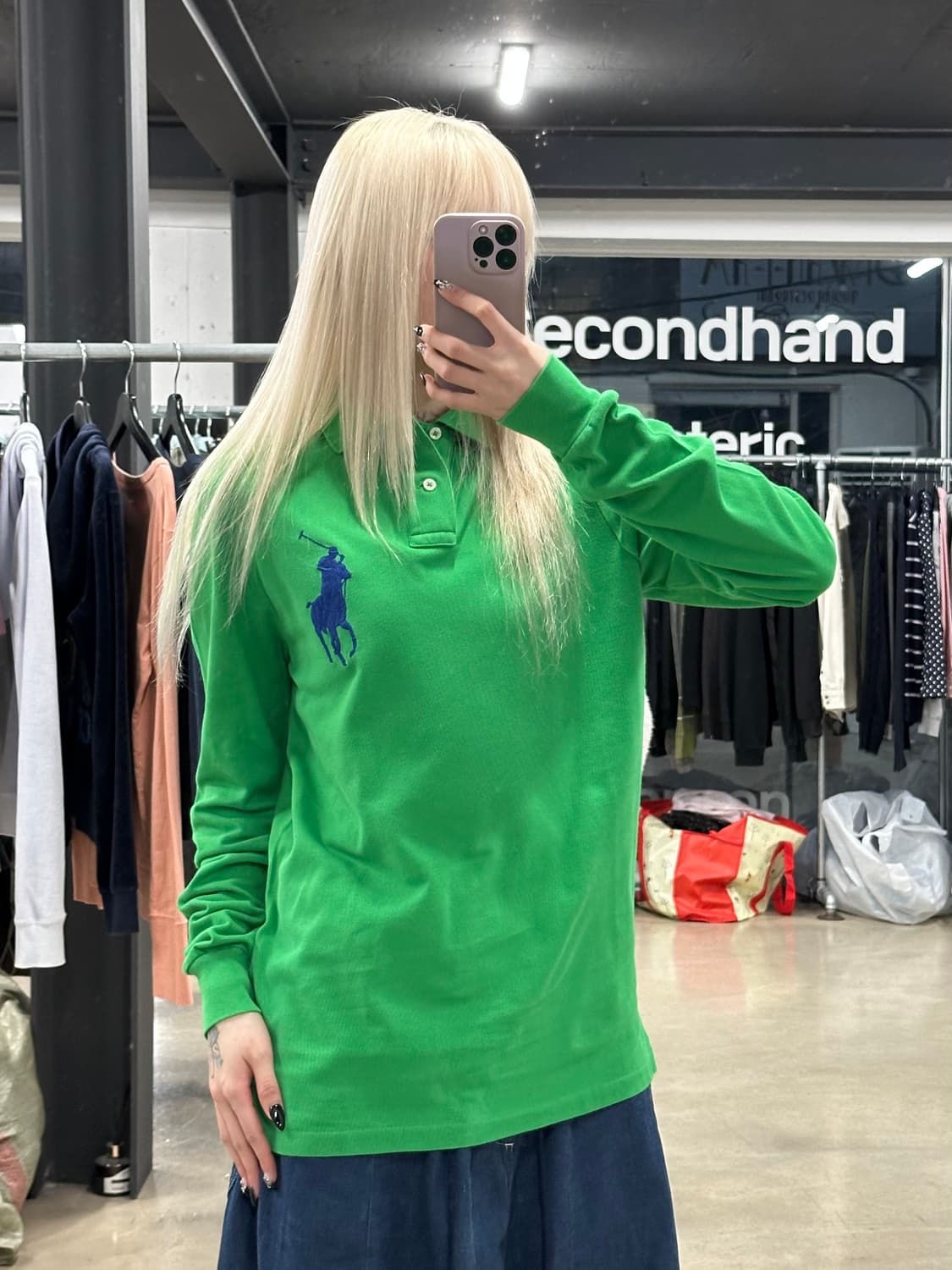 폴로 랄프로렌 빅포니 그린 PK 긴팔 롱슬리브 상품이미지3