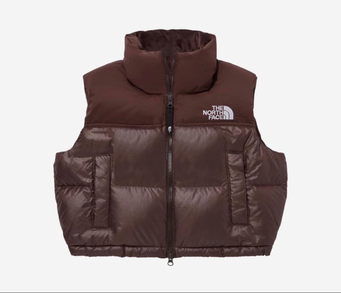 노스페이스 화이트 라벨 브라운 조끼 패딩 M 상품이미지1