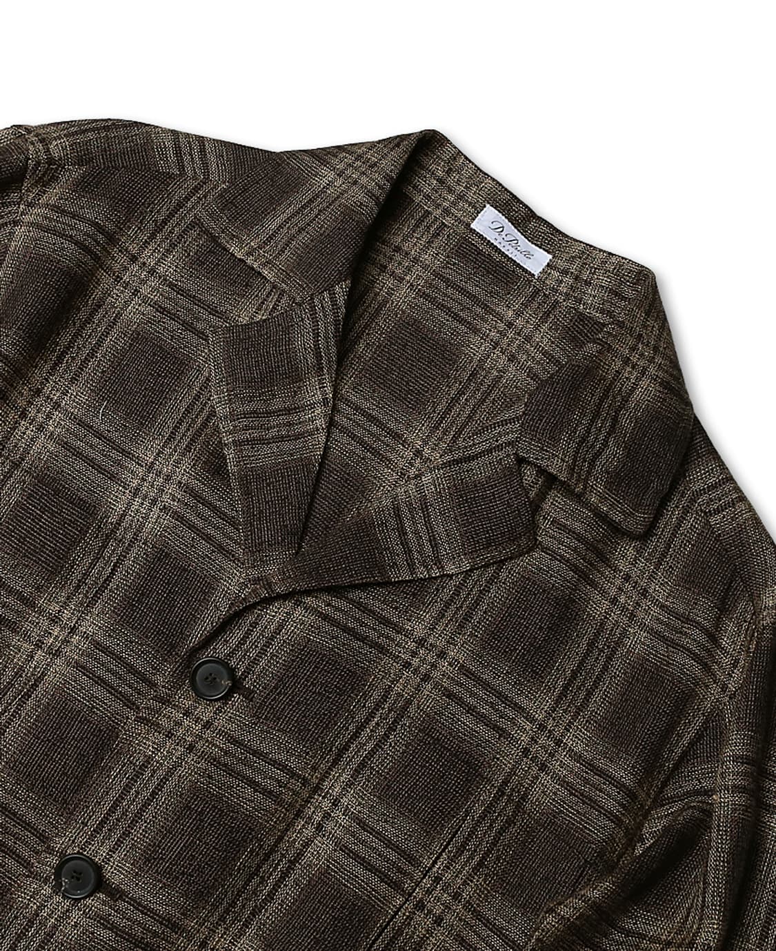 드 페트릴로 [De Petrillo] 린넨 울 체크 나폴리 벨티드 자켓 상품이미지2