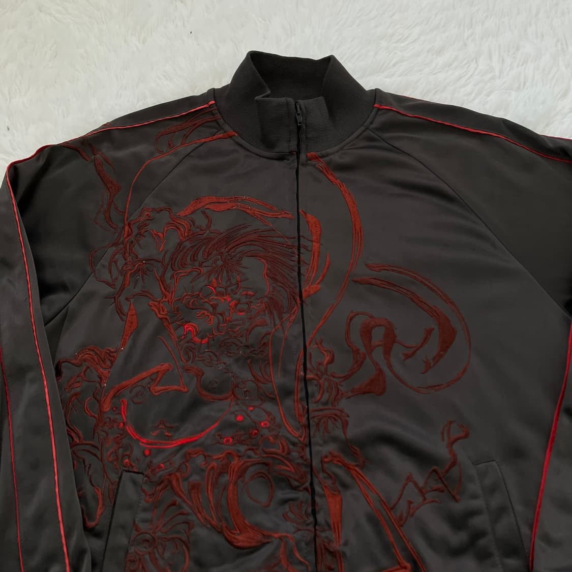 빈티지 레드 염라천왕 스카잔 o-927 y2k 스트릿 모리 갸루 일본빈티 상품이미지7