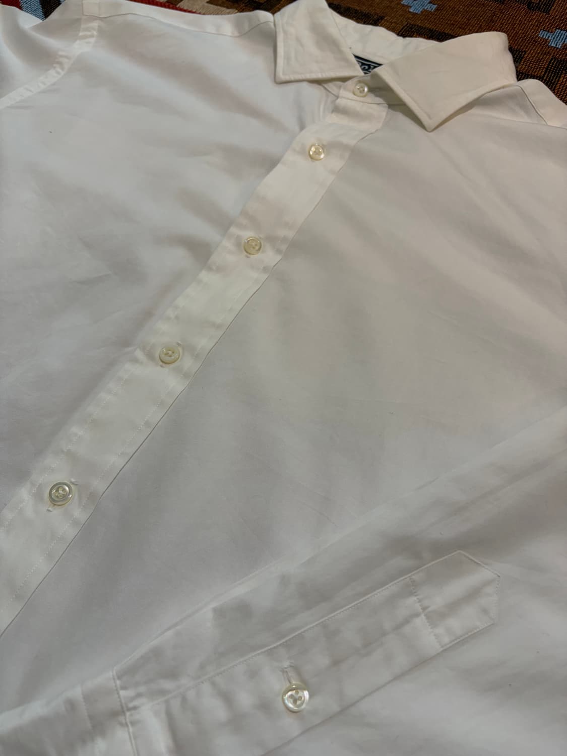 105-110) 폴로 랄프로렌 셔츠 화이트 투하이 코튼 상품이미지3