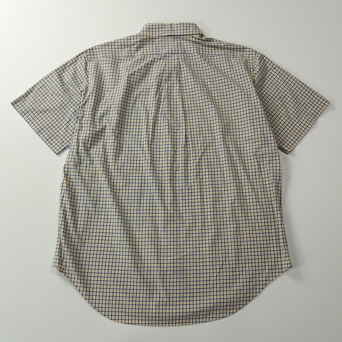 CK825 L 폴로 00s 옐로우블루 마이크로체크 반팔 셔츠 남방 상품이미지6