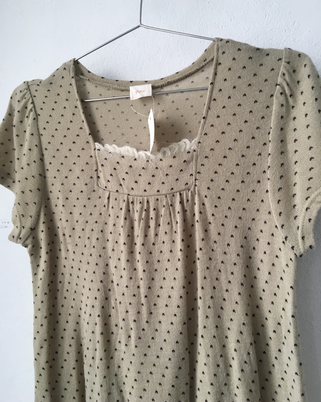 Heart pattern ethnic mood knit onepiece 상품이미지5