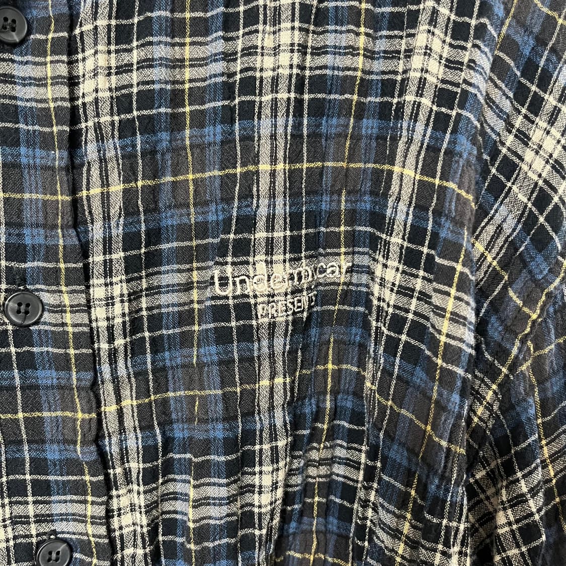1 언더마이카 블루 체크셔츠 상품이미지2