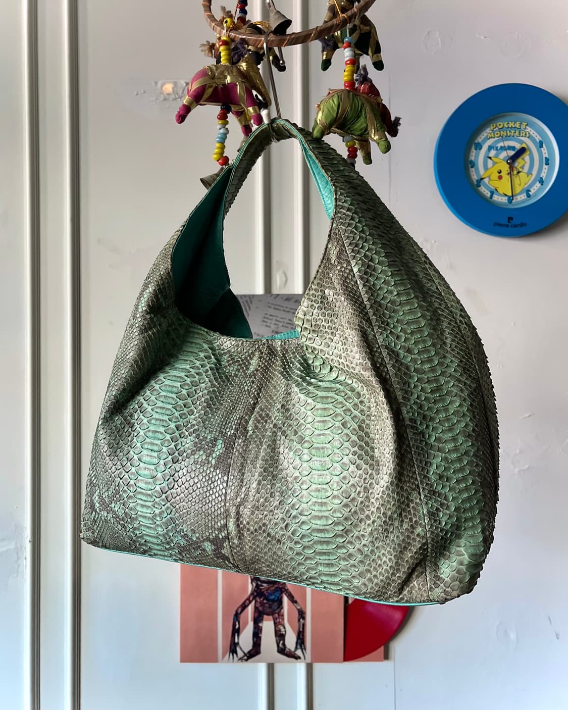 Real Python Skin Leather Shoulder Bag 상품이미지7