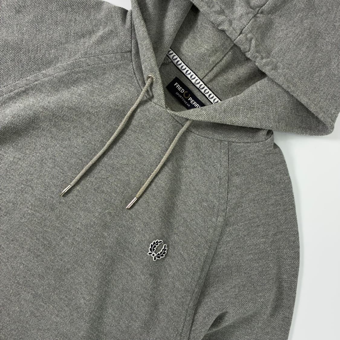 Fred perry  프레드페리 팁드 그레이 니트 후드티  상품이미지3