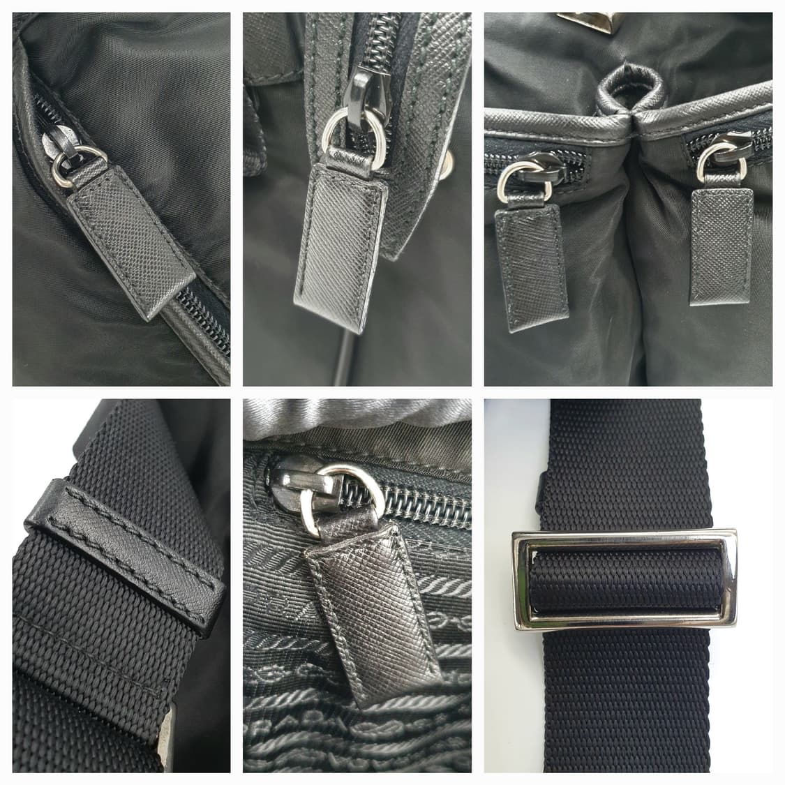 프라다 2vd768 사피아노 은장 투포켓 메신저백 크로스백 상품이미지8