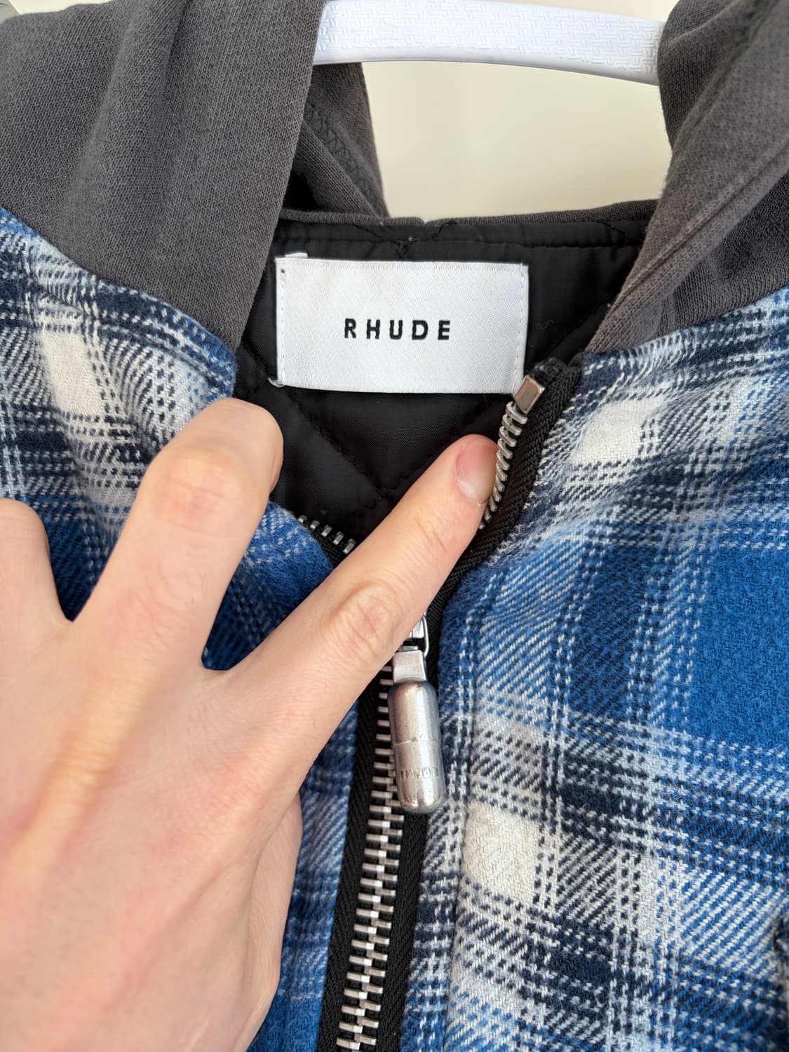 Rhude 퀄팅 플란넬 자켓 flannel jacket 상품이미지4