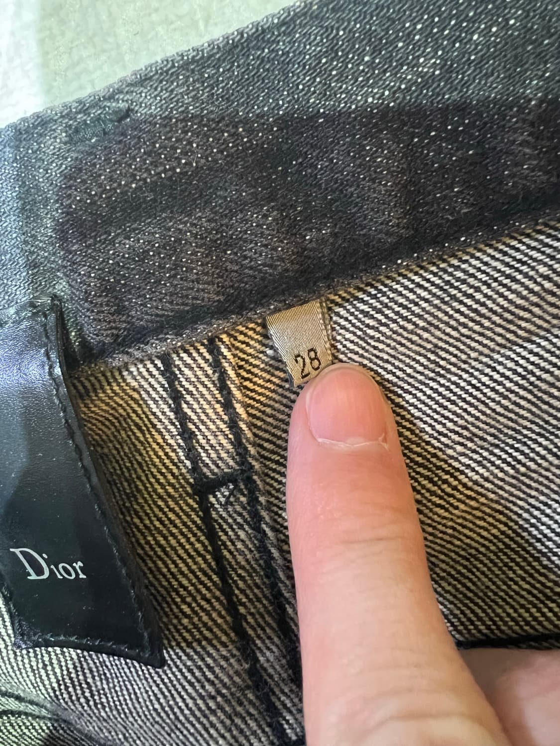 디올옴므 / 에디진 블랙 흑청 데님 팬츠 / 28 상품이미지4