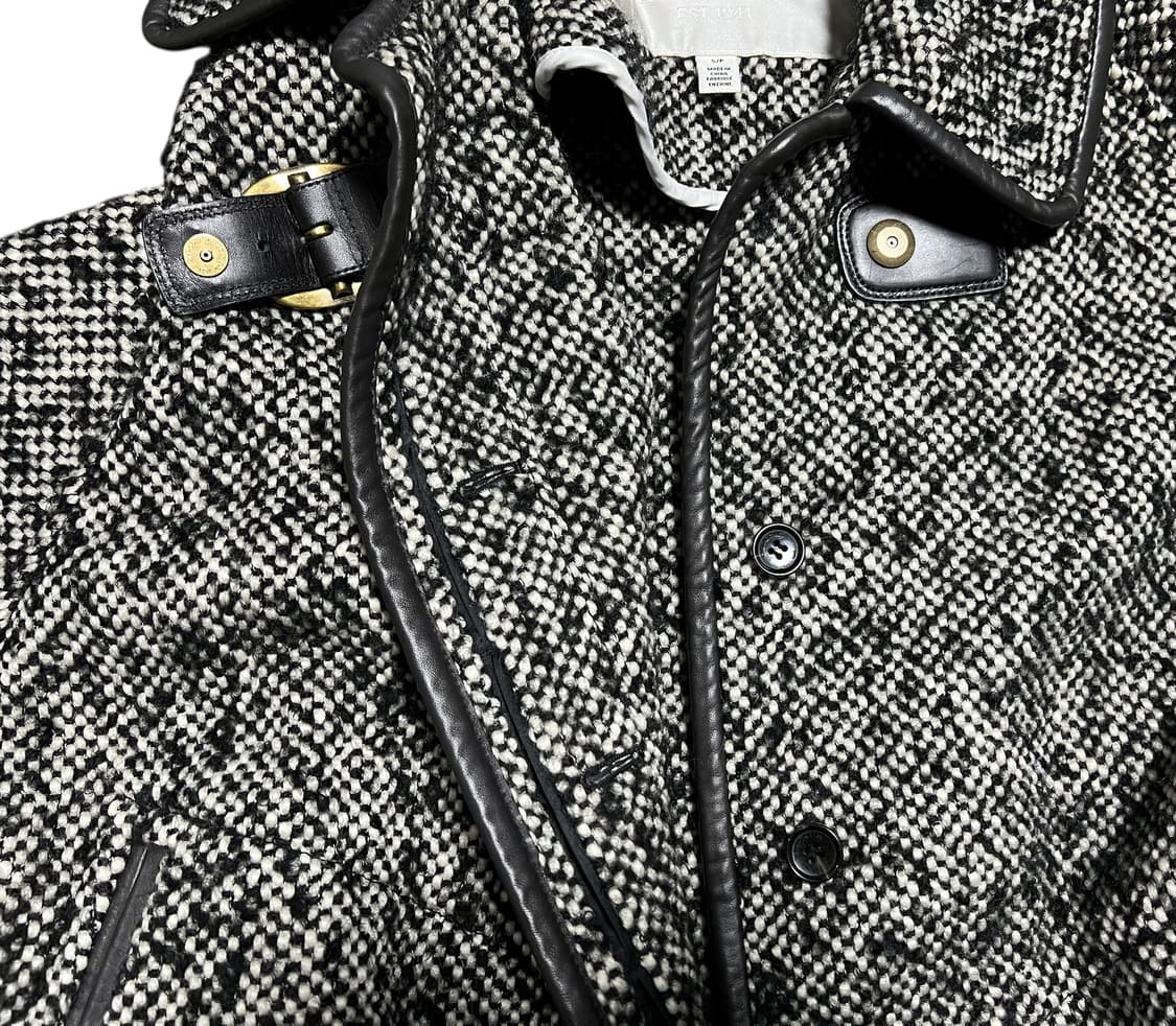 (최상)COACH 코치 트위드 코트 S/P 겨울코트 양가죽 상품이미지8