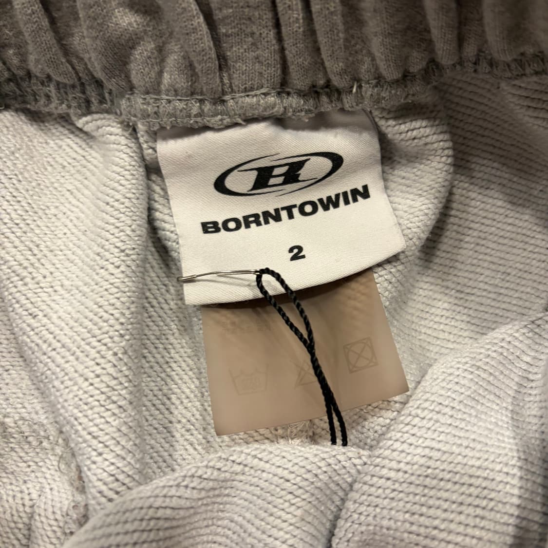 [2] 본투윈 스웻 밴딩 반바지 그레이 D427 상품이미지4