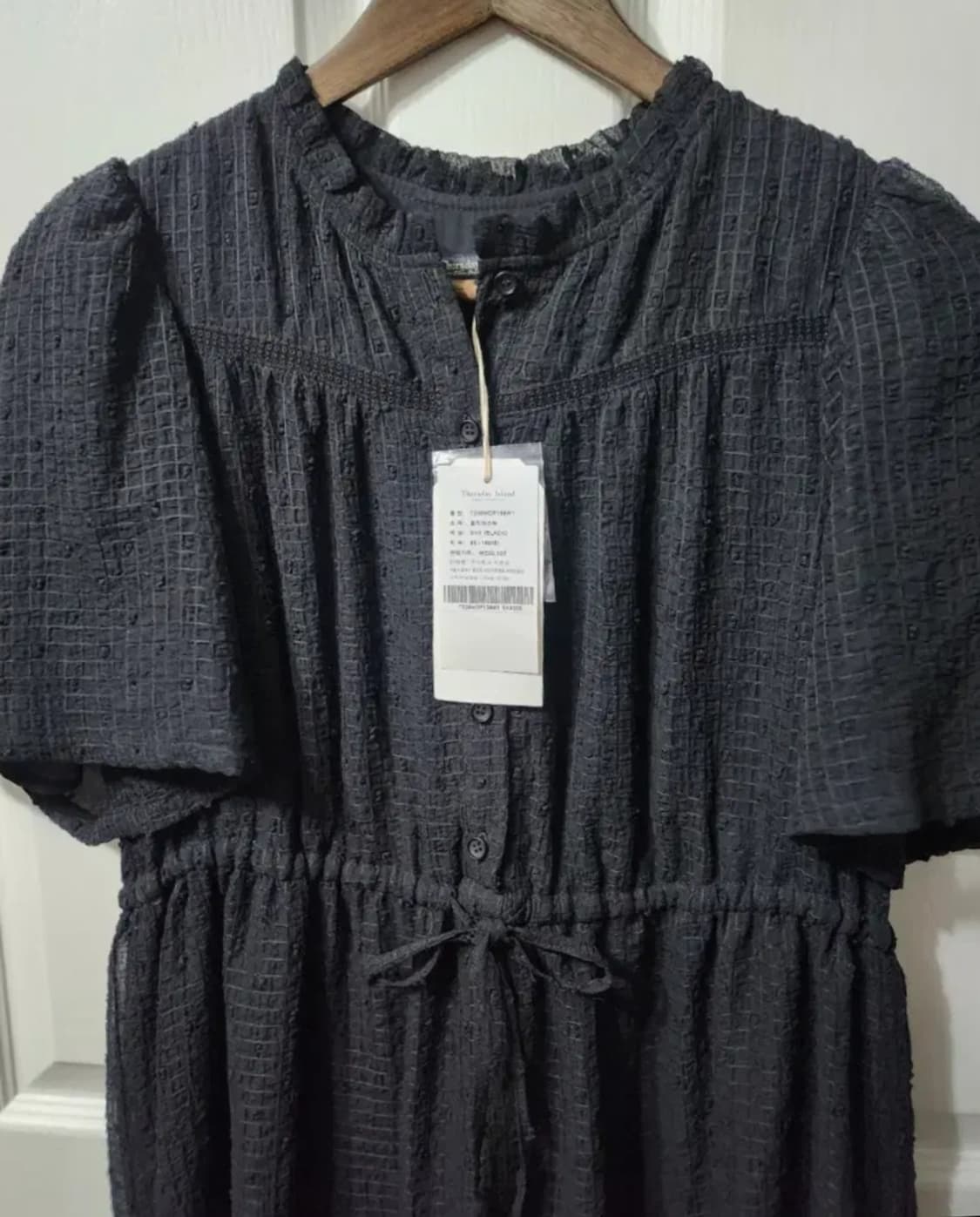 (새상품) 써스데이 아일랜드 블랙 원피스 T236MOP138W1 상품이미지9