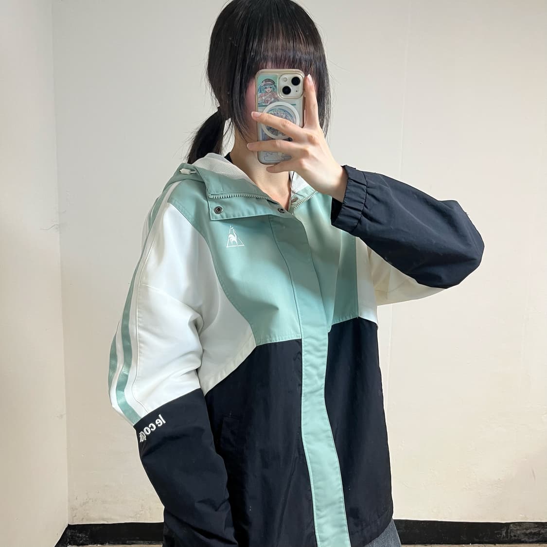 Le Coq Sportif mint windbreaker 상품이미지2