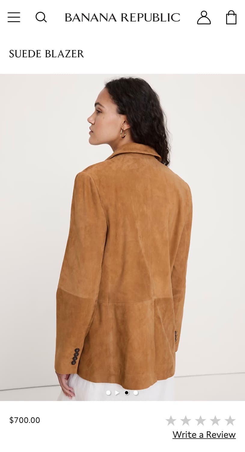 BANANA REPUBLIC 26신상 여성 스웨이드 블레이저 자켓 새제품 상품이미지8