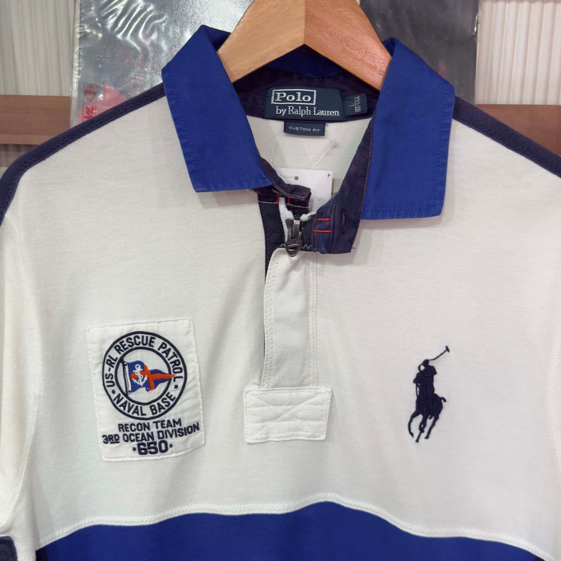 폴로 랄프로렌 하프집업 럭비 티셔츠 상품이미지2