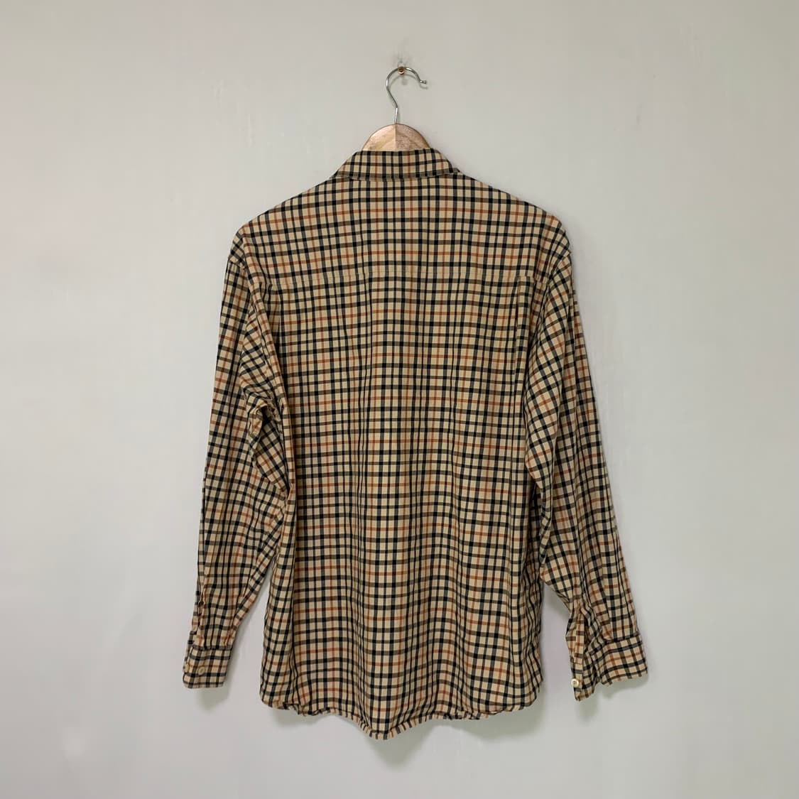 닥스 체크 긴팔 셔츠 100 버버리st 남녀공용 빈티지 체크 남방 상품이미지5
