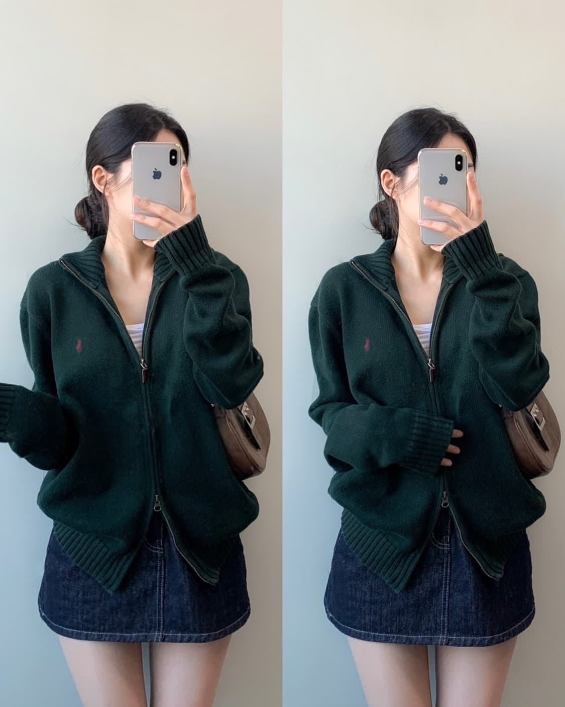 폴로 니트 집업 상품이미지1