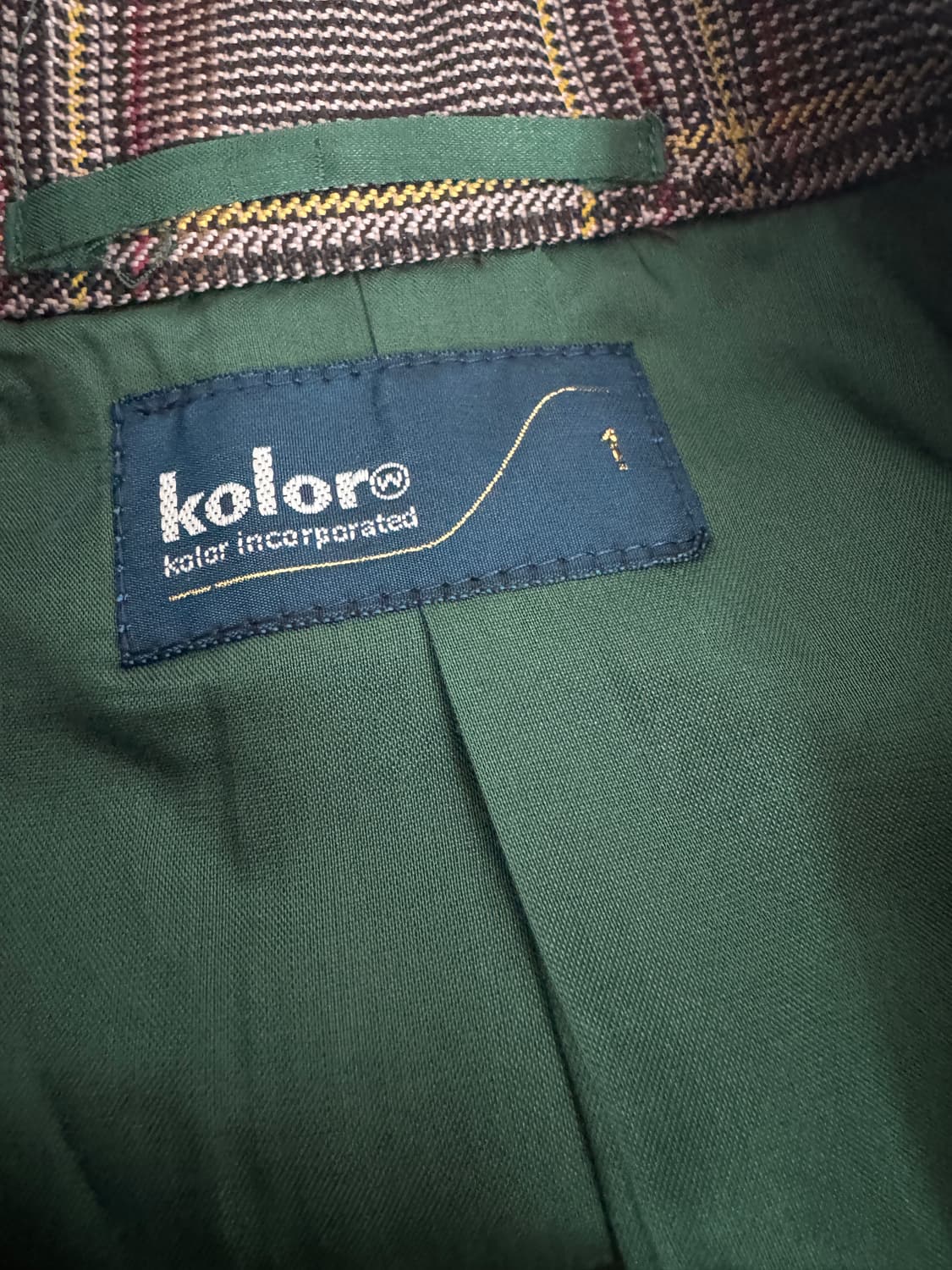 정품!! 컬러 Kolor 20ss 플라워 울 자켓 일본빈티지 상품이미지3