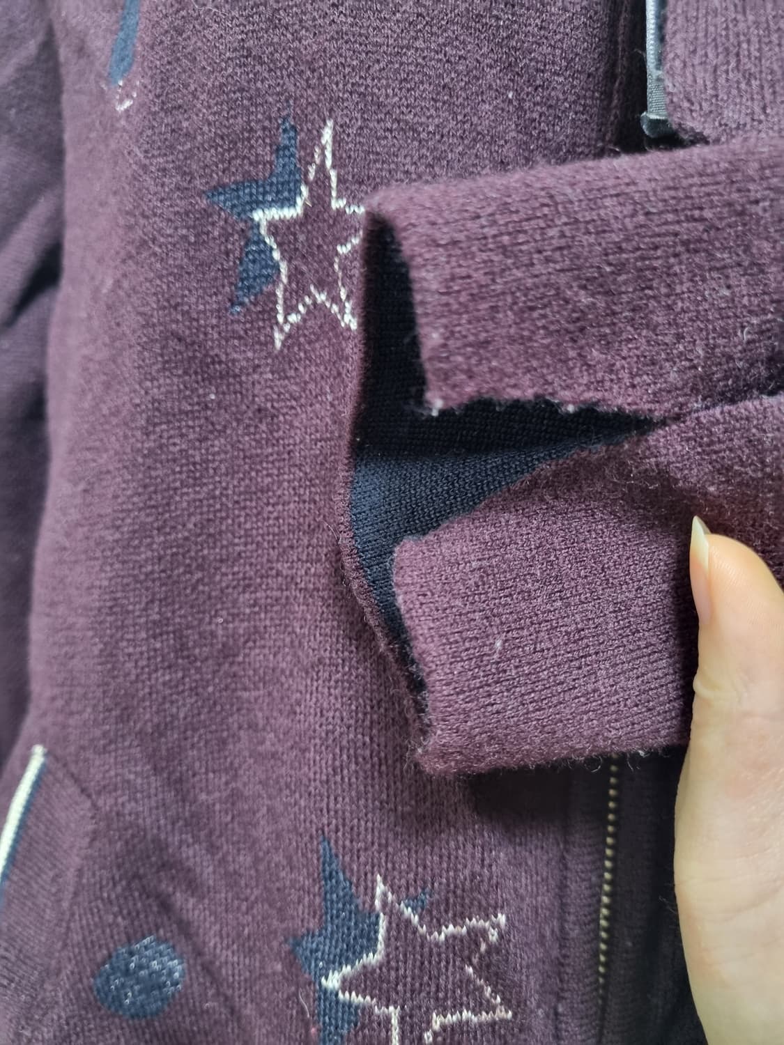 y2k 별무늬 후드집엊 상품이미지4