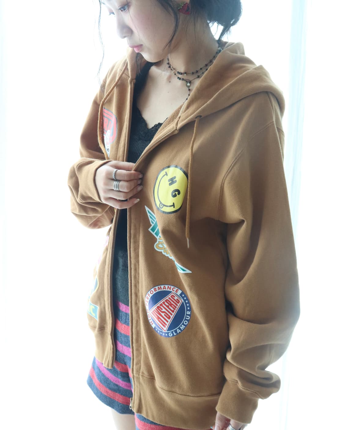 [Hysteric Glamour] Logo Patchwork Hoodie 상품이미지5