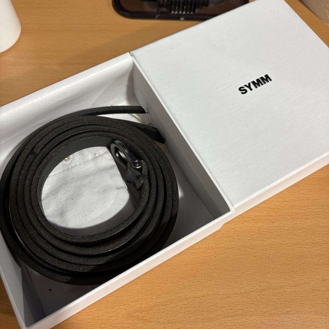 symm Double Thin Leather Belt (Black) 상품이미지2