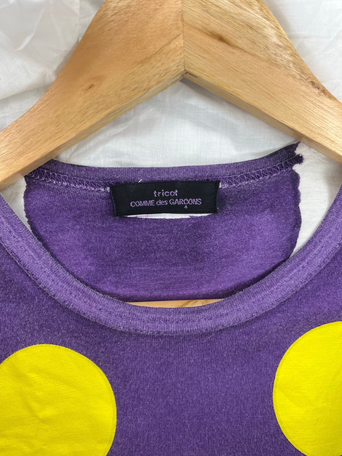 꼼데가르송 트리콧 폴카 도트 티셔츠 상품이미지3