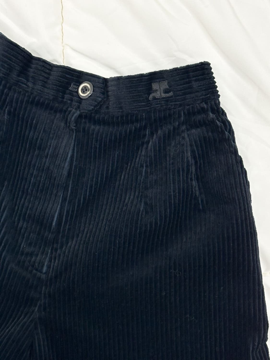 courreges / 꾸레쥬 블랙 코듀로이 팬츠  상품이미지2