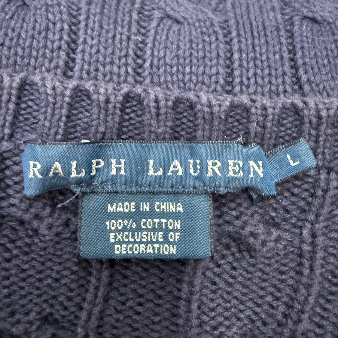 폴로 랄프로렌 네이비 니트  상품이미지5