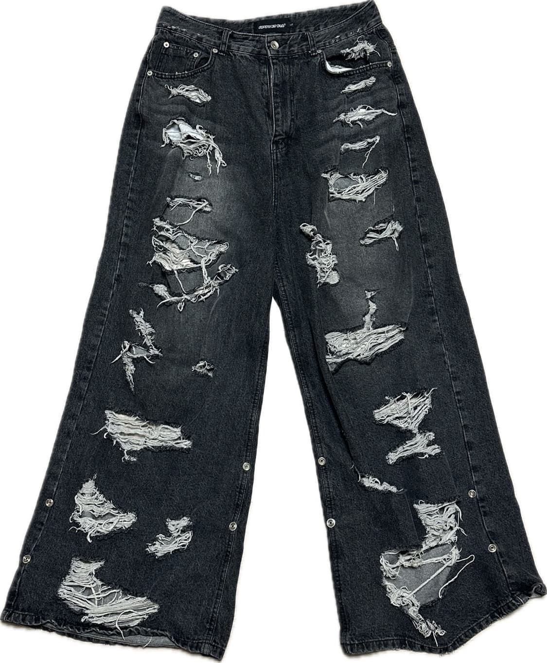 선데이오프클럽 디스트로이드 진 블랙 상품이미지1