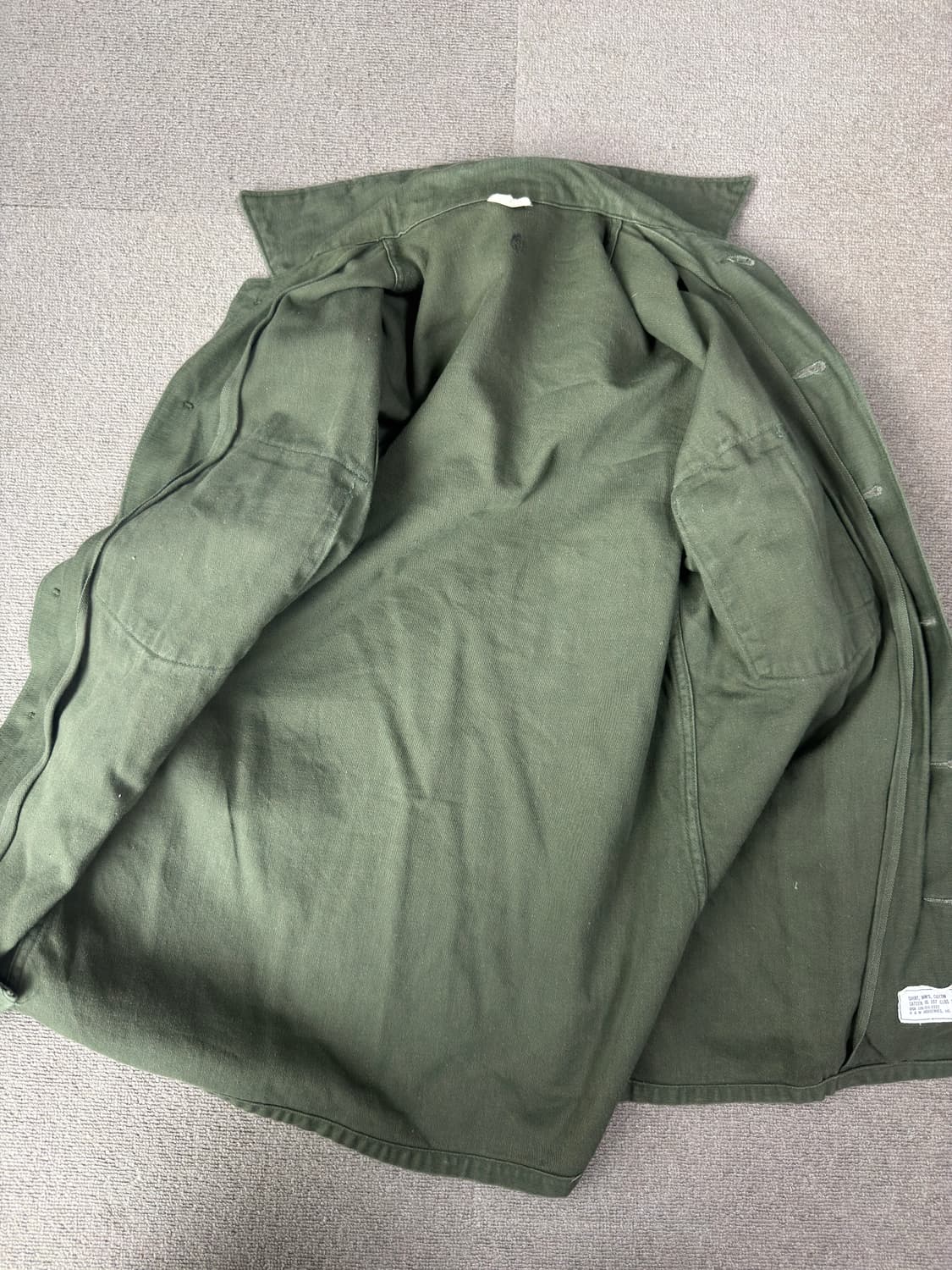 70s 미군 오리지널 OG-107 유틸리티 셔츠 상품이미지6