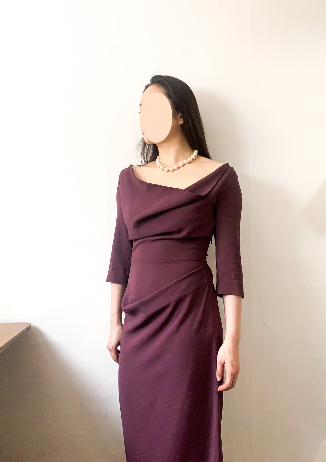 [EU38]비비안웨스트우드 드레이프 코울넥 드레스 상품이미지2