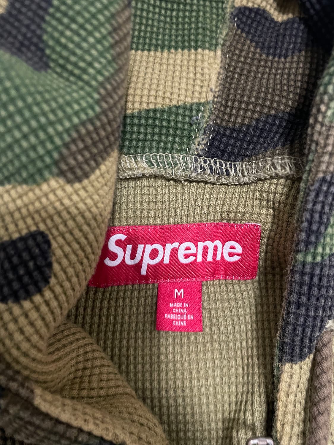 [M]슈프림 후드 집업 써멀 우드랜드 상품이미지2